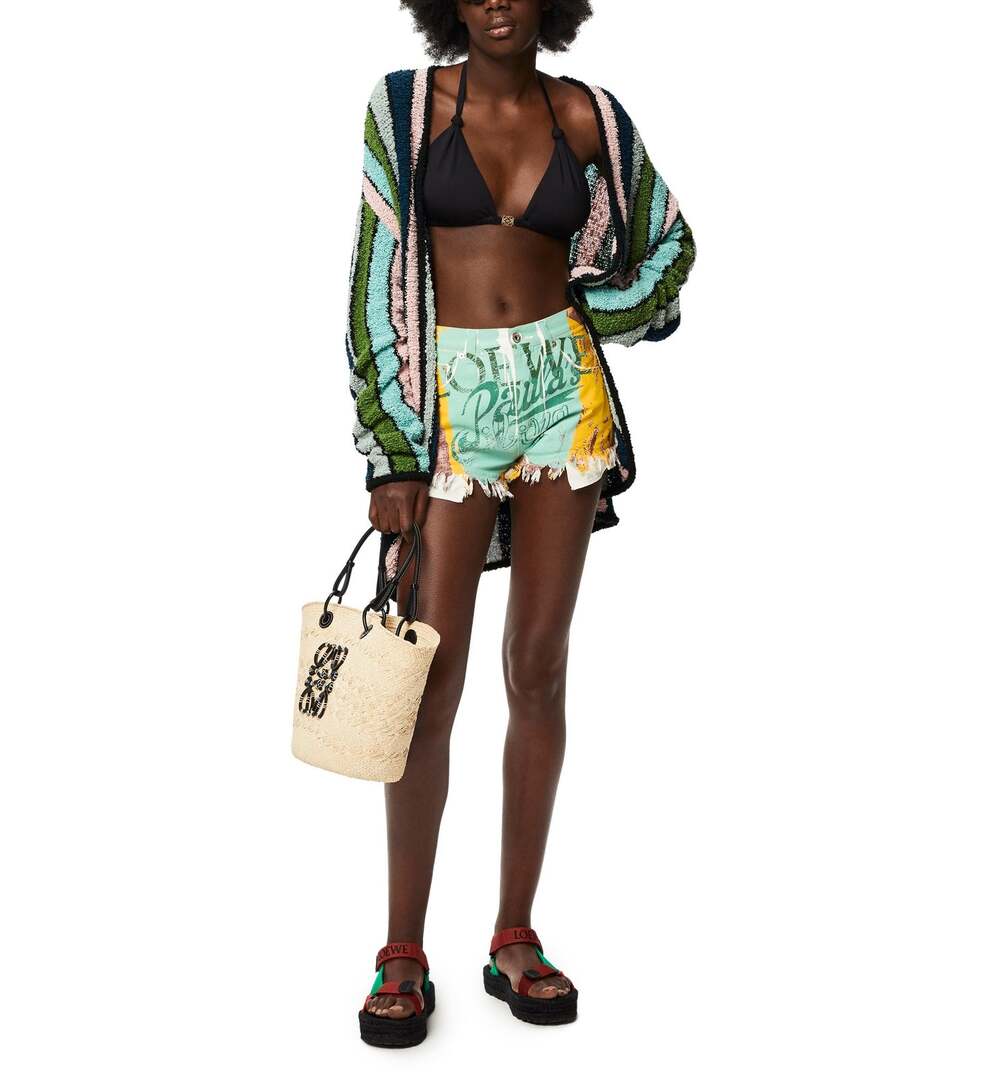 Loewe Striped Green Multitone Paulas Ibiza Cardigan Size M